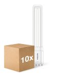 Mehrfachpackung 10x Philips CorePro PL-L LED Glühbirne EM/Mains 8W - 840  | Ersatz Für 18W