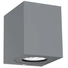 Nordlux Canto Kubi 2 Wandleuchte Aluminium Grau Up & Down - 10.6W 500lm - 830  | IP44