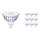 Mehrfachpackung 10x Philips Master Value LED Spot GU5.3 MR16 7.5W 660lm 36D - 940 Kaltweiß | Höchste Farbwiedergabe - Dimmbar - Ersatz für 50W