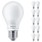 Mehrfachpackung 10x Philips Corepro LED Glühbirne E27 Birne Matt 7W 806lm - 827 Extra Warmweiß | Ersatz für 60W
