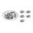 Mehrfachpackung 6x Einbau Spot Drome MR16 schwenkbar Aluminium | Ausschnitt 69mm - GU10 Sockel