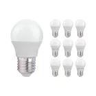 Mehrfachpackung 10x LED E27 Kugel Matt 2.5W 250lm - 827 | Ersatz für 25W