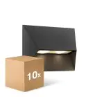 Lot 10x Nordlux Pontio Applique Murale Aluminium Noir | IP54 - Convient pour 2x GU10